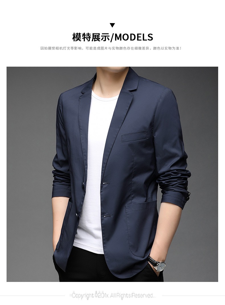 kaiser凯撒男士西服外套商务休闲修身小西装单件上衣中年韩版便西