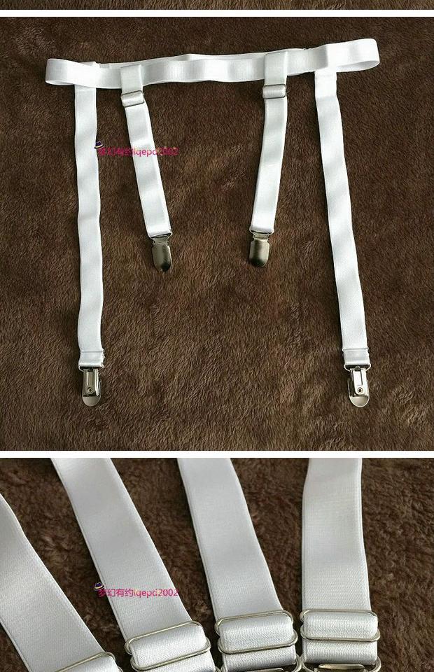 吊带袜半截丝袜防滑金属鸭嘴扣大码吊袜带夹护膝棉袜高筒软靴男女