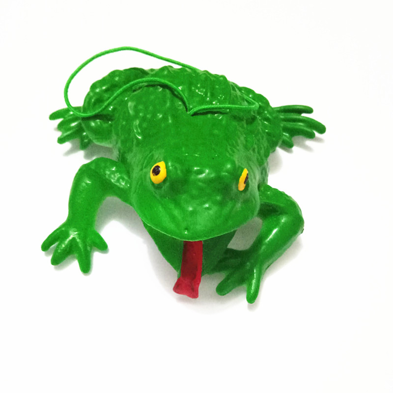 软胶仿真青蛙癞蛤蟆模型蜘蛛蟾蜍儿童早教玩具整蛊吓人愚人道具黄色