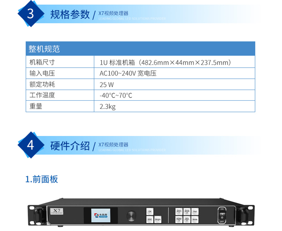 中徽高科卡莱特视频处理器x7