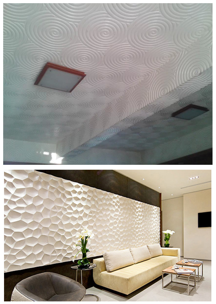 波浪板背景墙造型板立体浮雕5公分m纹雕刻板墙面波纹板装饰材
