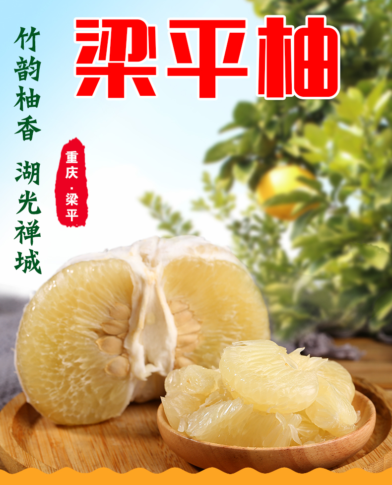 12斤5个6个五十年以上树龄重庆土特产梁平柚梁山柚麻柚子平顶柚孕妇当