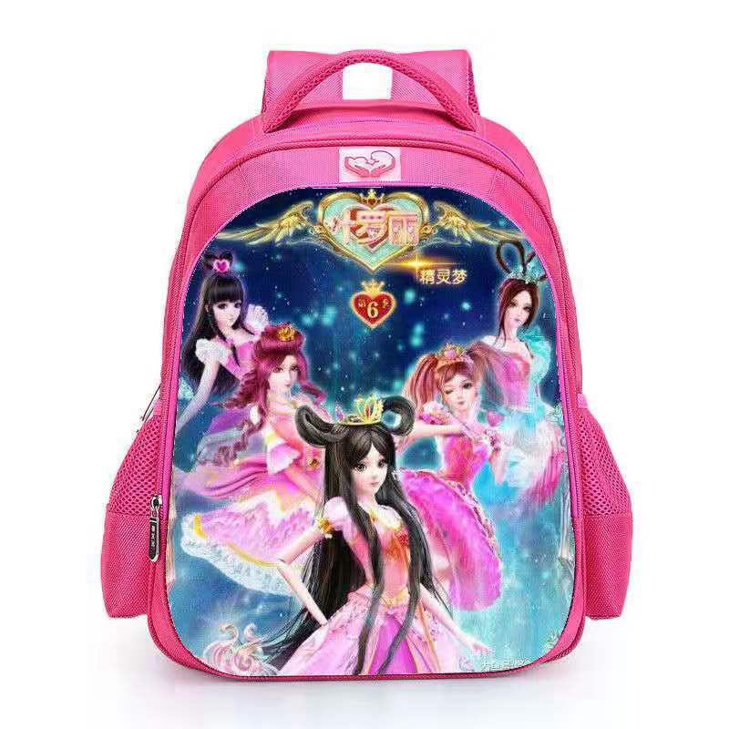 《叶罗丽一年级书包ins女孩小学生儿童幼儿园公主高颜值大eeldagleqlv