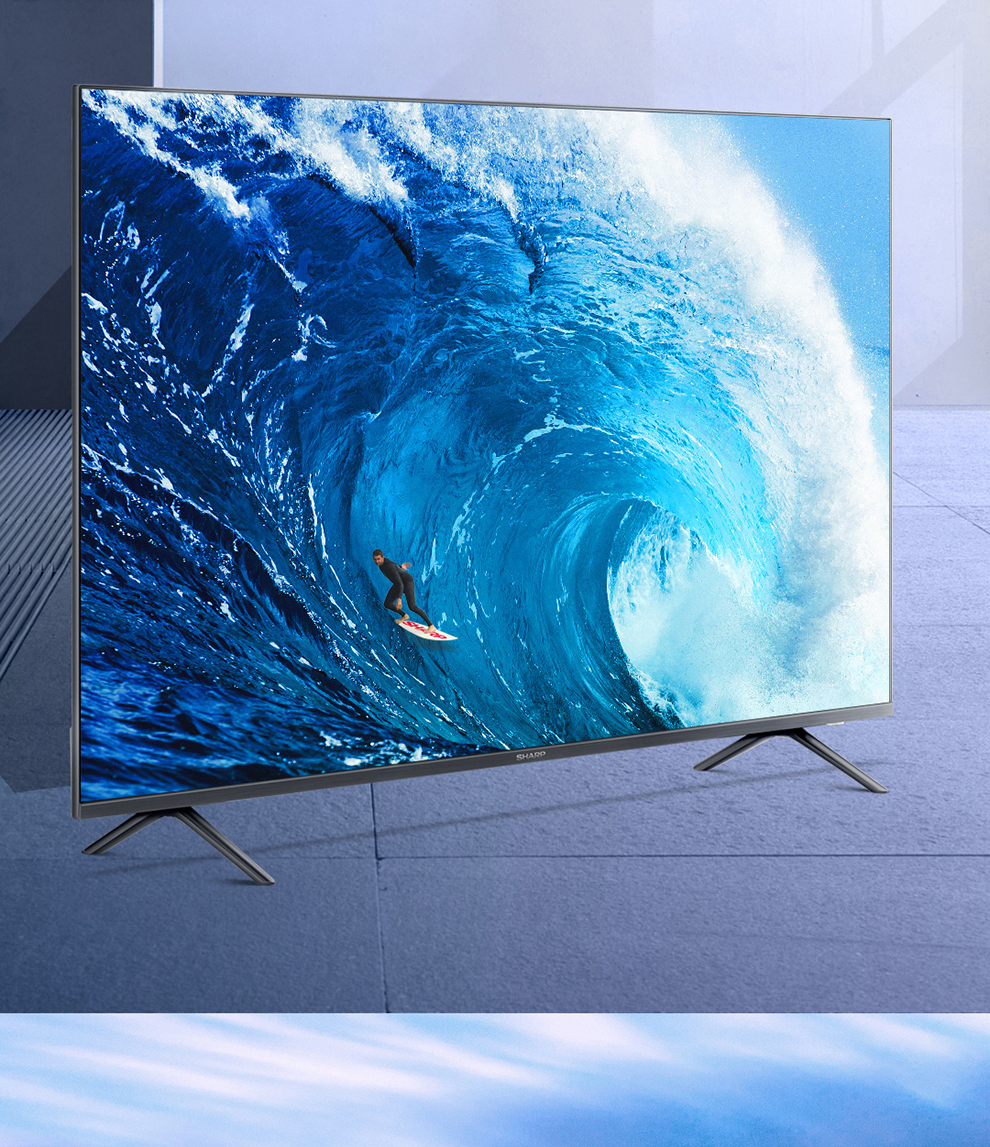 夏普(sharp)50x6p 50英寸4k超高清智能网络液晶全面屏设计平板电视机