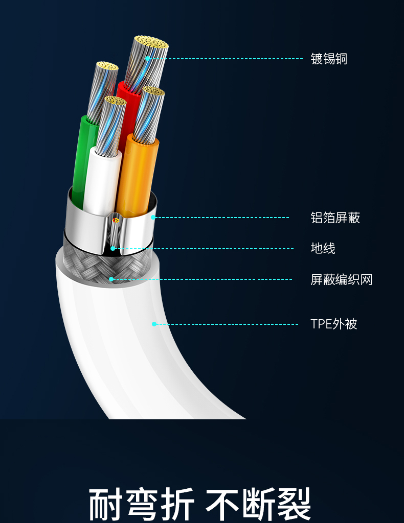 充电线头结构图片