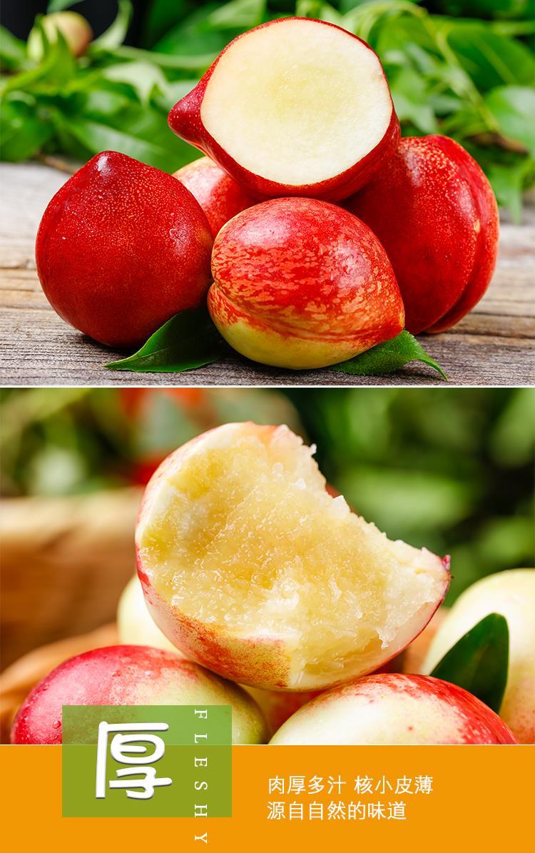 一贤生鲜云南新鲜桃子白心油桃农家当季现摘白心脆桃蜜桃孕妇水果45斤