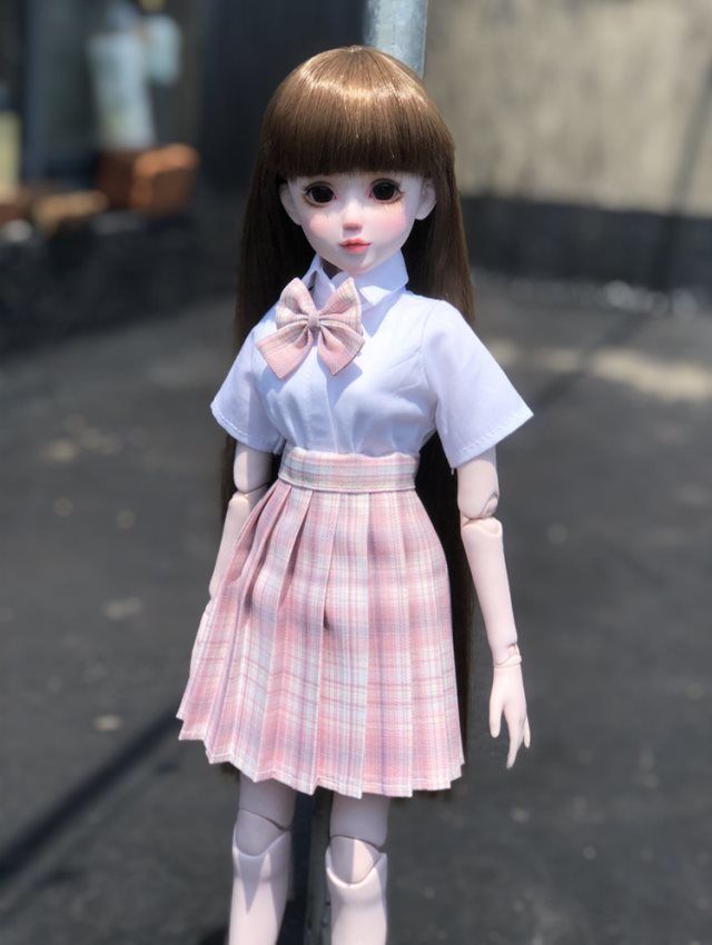 罗丽百褶裙bjd3分4分6分jk制服60cm叶衬衫娃娃衣服[8月31日发完] 山吹