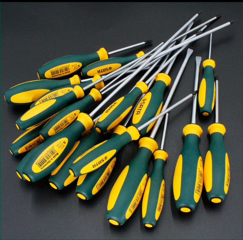 世达德国五金螺丝批维修拆机工具一字电工螺丝刀小改锥起子63701