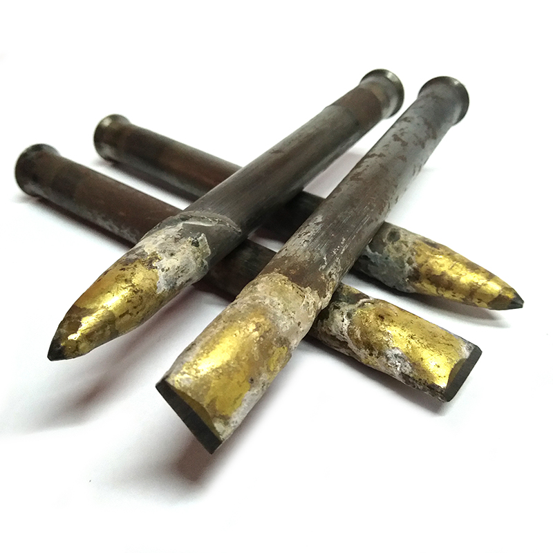 定做 石材加工雕刻工具钨钢凿合金凿子手工雕花刻字尖扁凿石头工匠