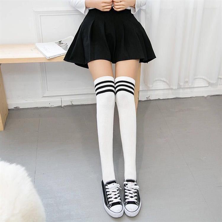 2双装秋冬过膝袜长筒女袜子女学生女高筒袜学院风防滑大腿袜