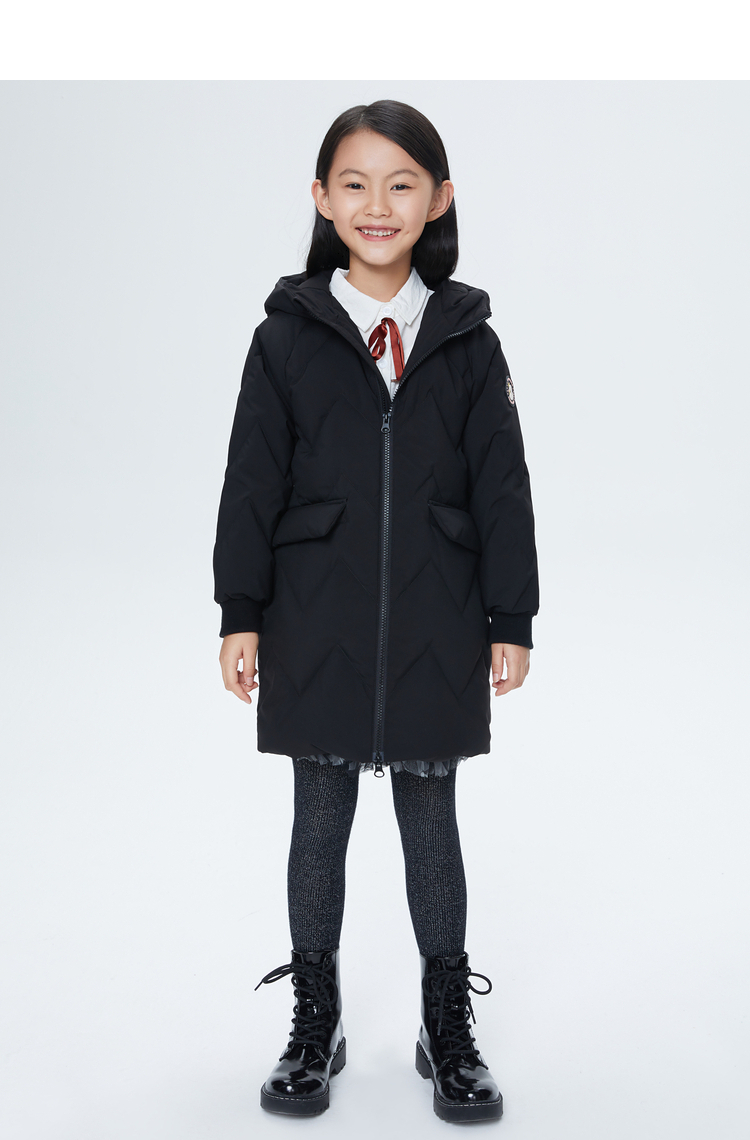 波司登2020年新款儿童童装中长款羽绒服t00145954ds