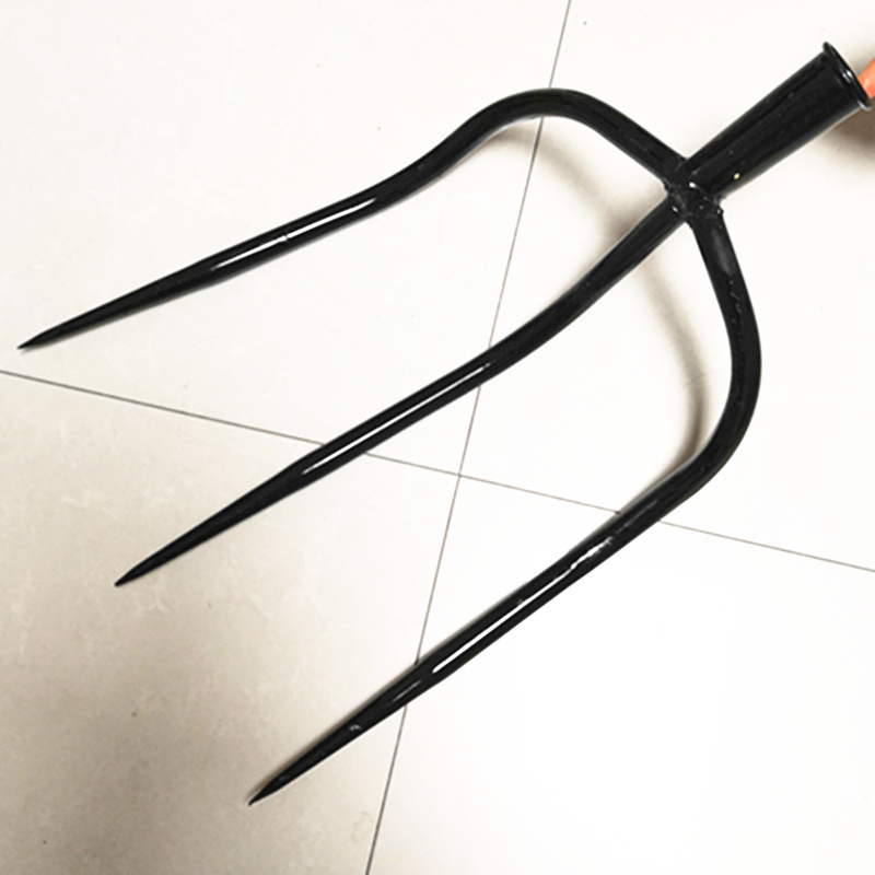 【敬平(jing ping)农具】 jing ping三齿叉农用实心大号钢叉空心铁叉