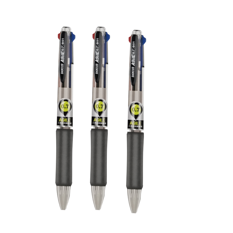 宝克b51三色圆珠笔07mm12支盒