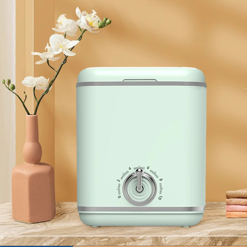 小鸭牌0.8公斤洗内衣裤袜子懒人神器家用小型桌面款全半自动迷你洗衣机后置排水抹茶绿色系