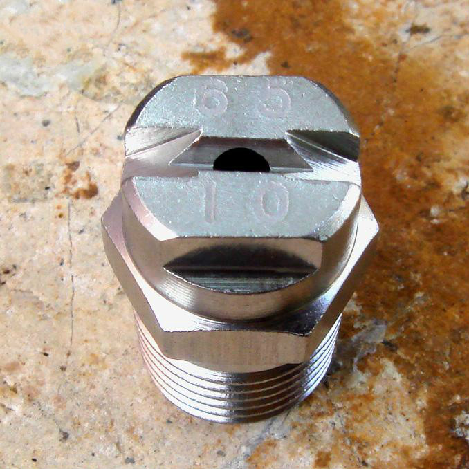 全不锈钢高压扇形冲洗喷头2分洗车雾化加湿喷淋高压清洗机喷嘴h