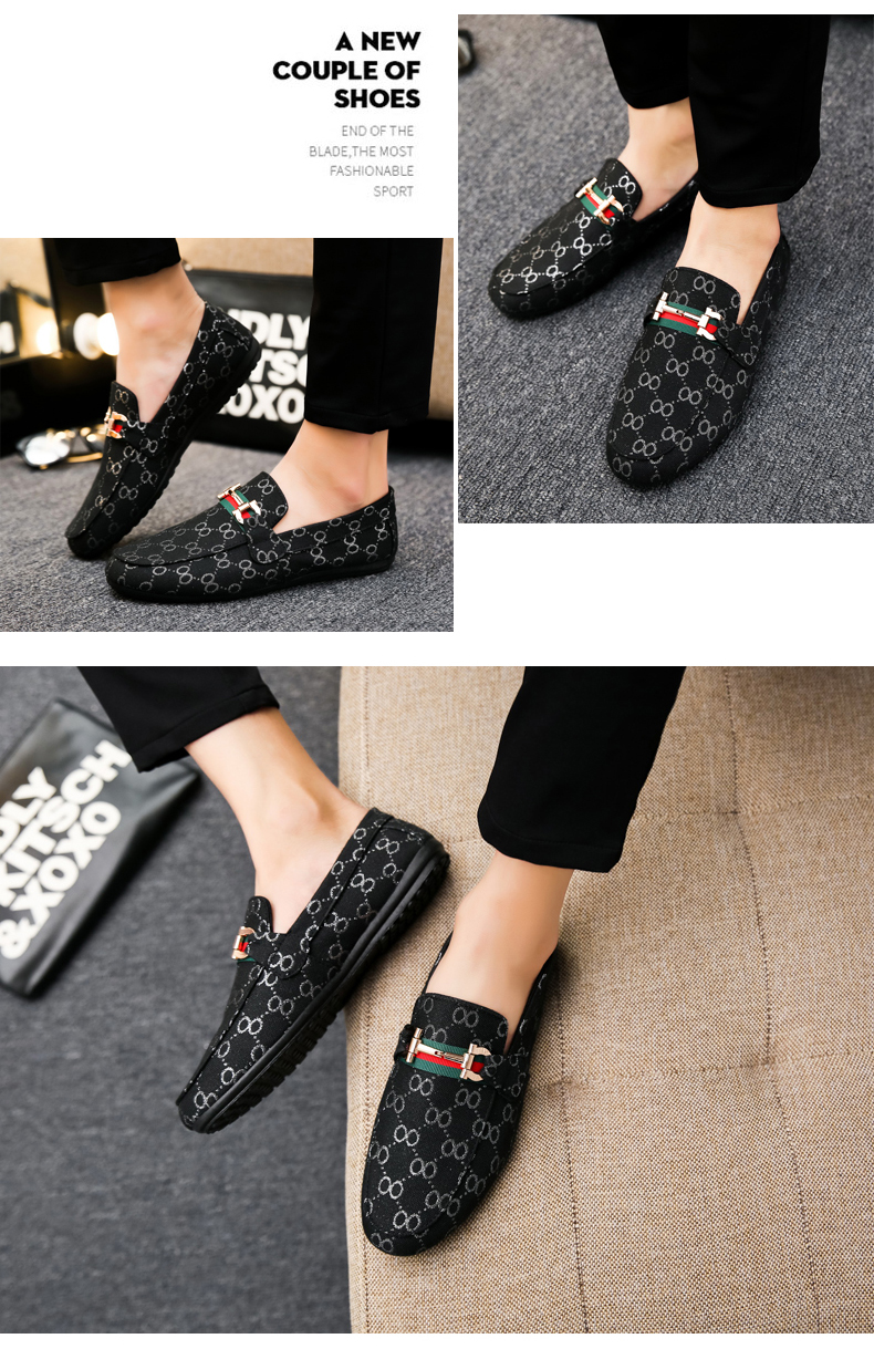 苏芈春季豆豆鞋男韩版潮流休闲男鞋英伦社会精神小伙一脚蹬懒人布鞋子