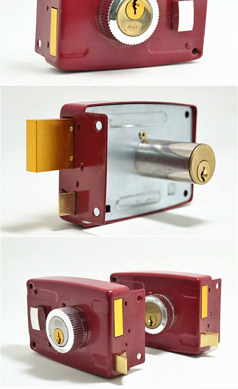 jingping防盗门锁家用老式防盗锁外装门锁铁门木门通用锁型锁具