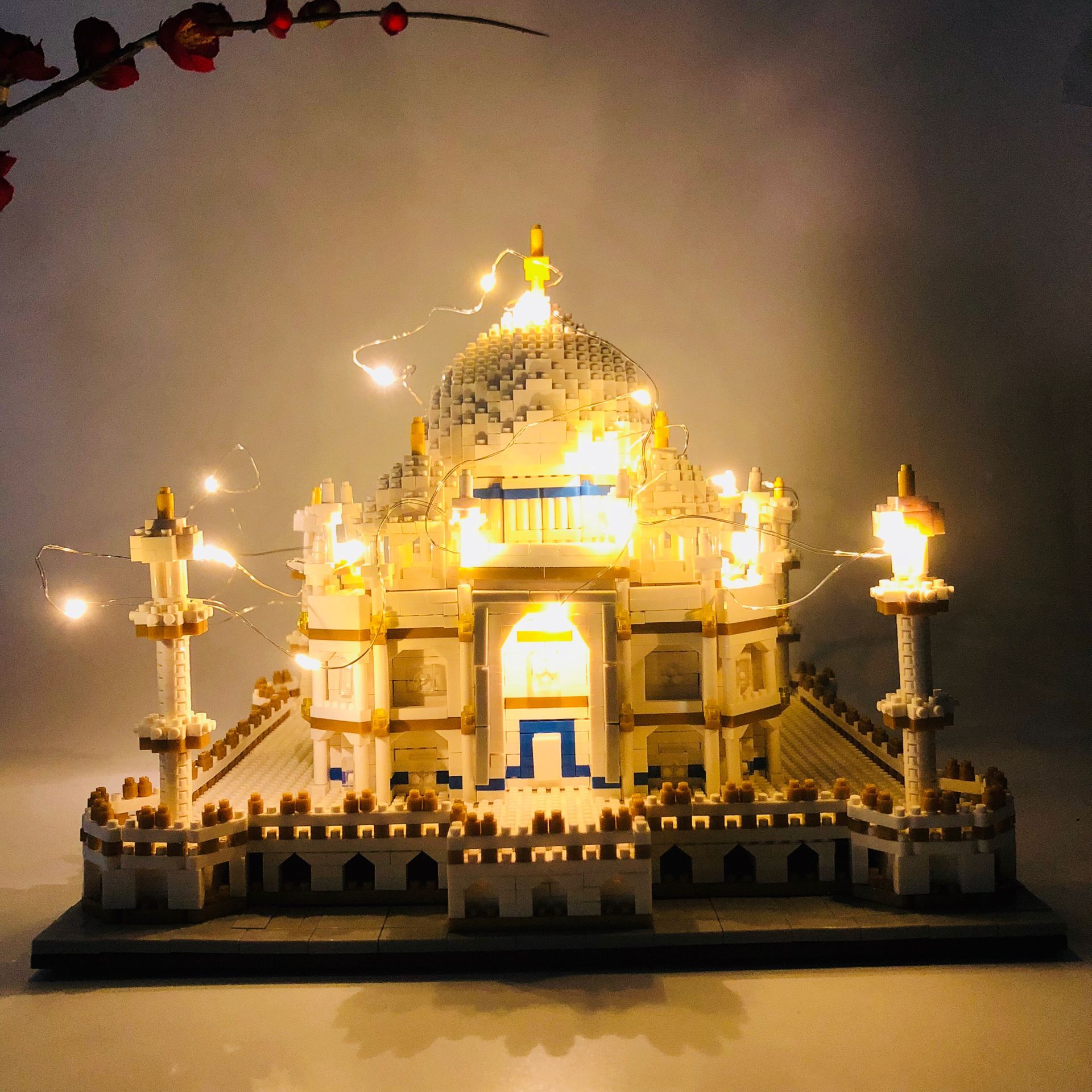 开心美猴王(happy monkey)积木泰姬陵 泰姬陵小颗粒拼装玩具模型高