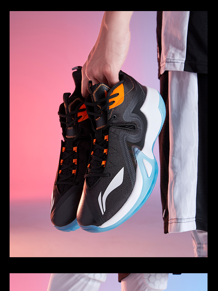 李宁篮球鞋男鞋暴风badfive系列新款减震回弹低帮运动鞋