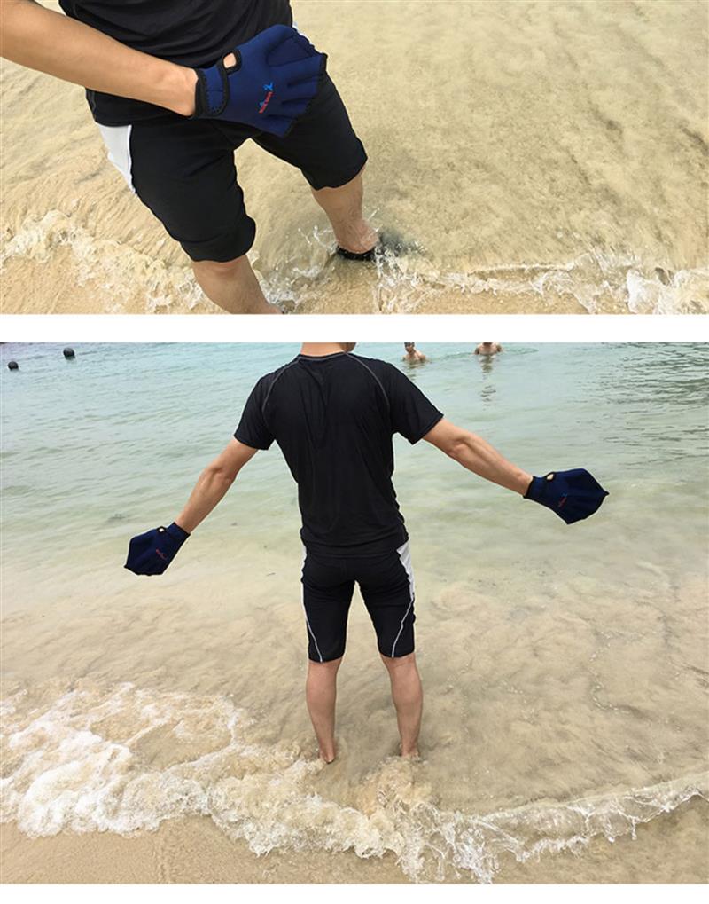 手蹼鸭蹼手蛙掌游泳划水掌用品辅助装备工具鸭掌手噗掌蹼潜水手套