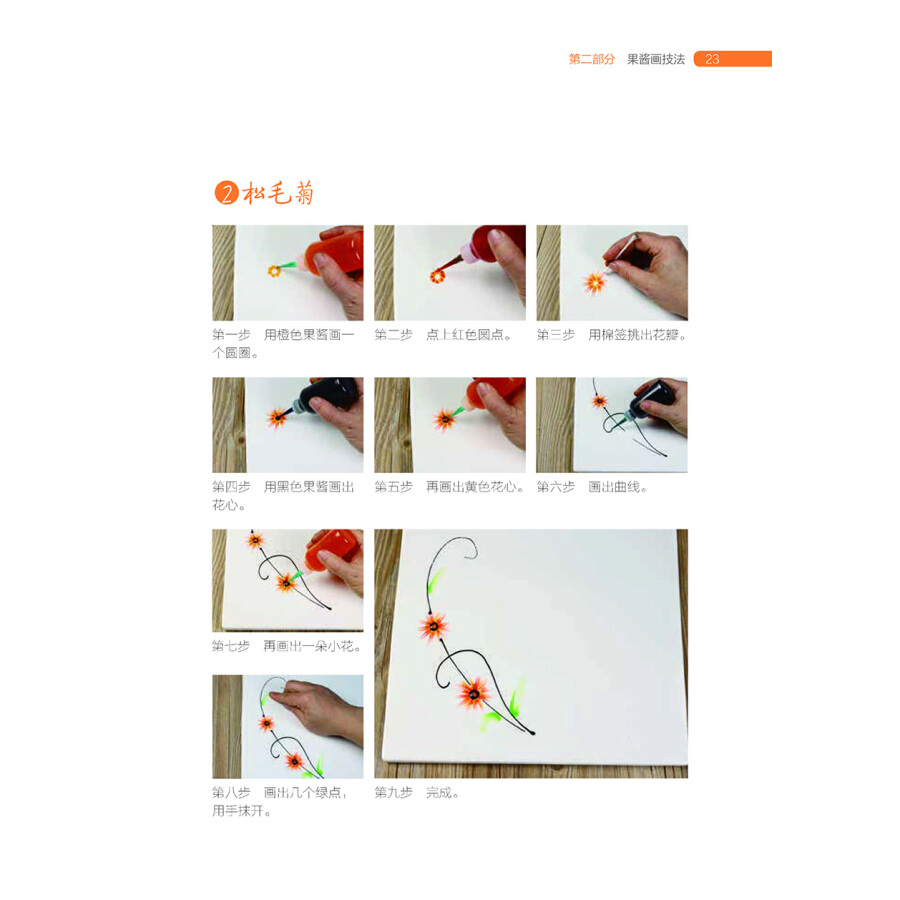 果醬畫技法全解教程果醬畫技法入門教程書籍果醬畫繪製流程盤飾一本通