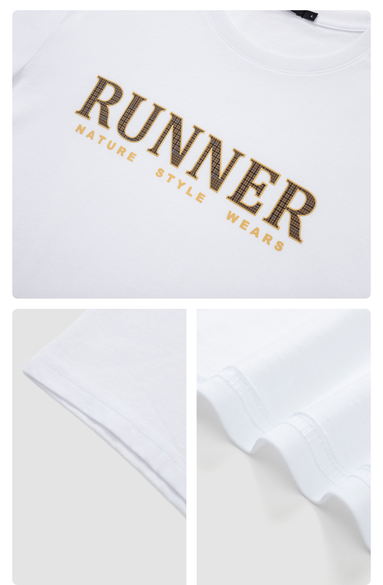 semir森马2020秋季新款时尚字母舒适圆领套头休闲短袖t恤男装