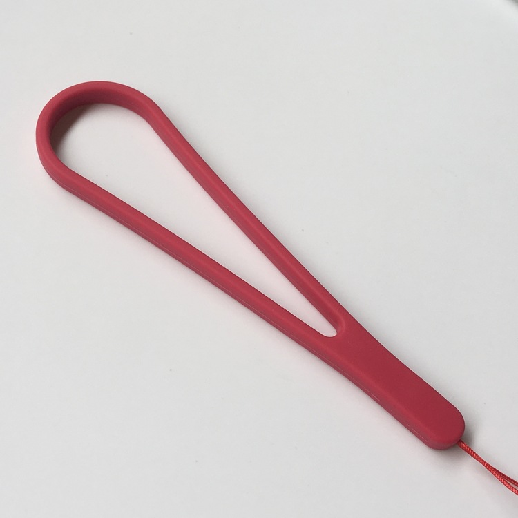 黑色索尼mp3播放器手绳相机挂饰苹果三星短绳手腕绳硅胶通用手机挂绳