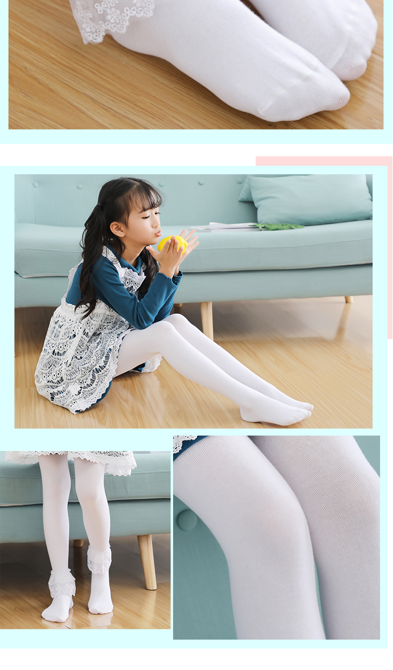 春秋加厚款棉儿童连裤袜卡通公主舞蹈袜女童打底裤薄款宝宝袜子