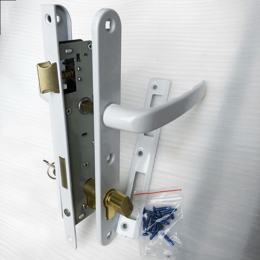 定做牌塑钢平开门锁8525压把锁室内锁老式平开门执手锁