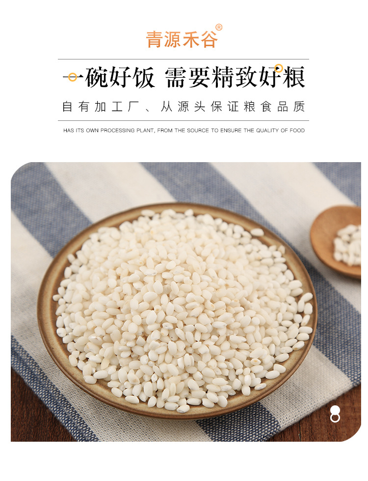 青源禾谷 圆糯米380g 新货糯米新鲜纯白糯米 江米 酒酿 包粽子原料