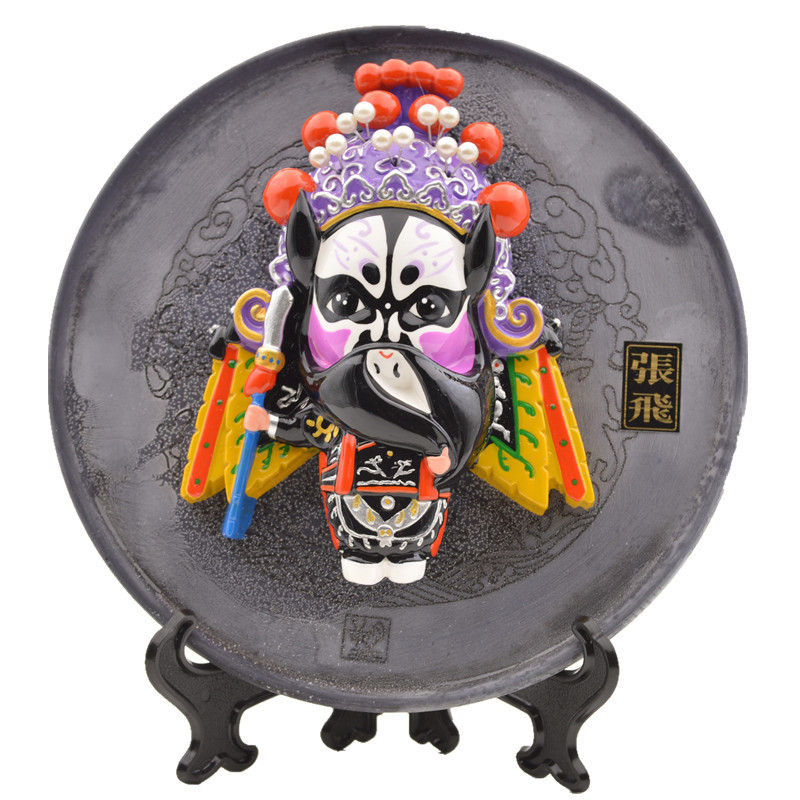 老北京民俗特色礼品传统手工艺品泥人泥塑摆件商务收藏脸谱工艺品