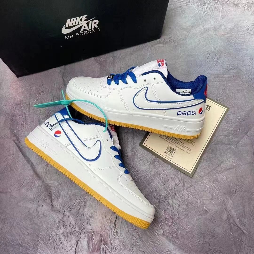 af1force1解析冰蓝骨白3m反光空军一号低帮男女板鞋情侣休闲鞋白银