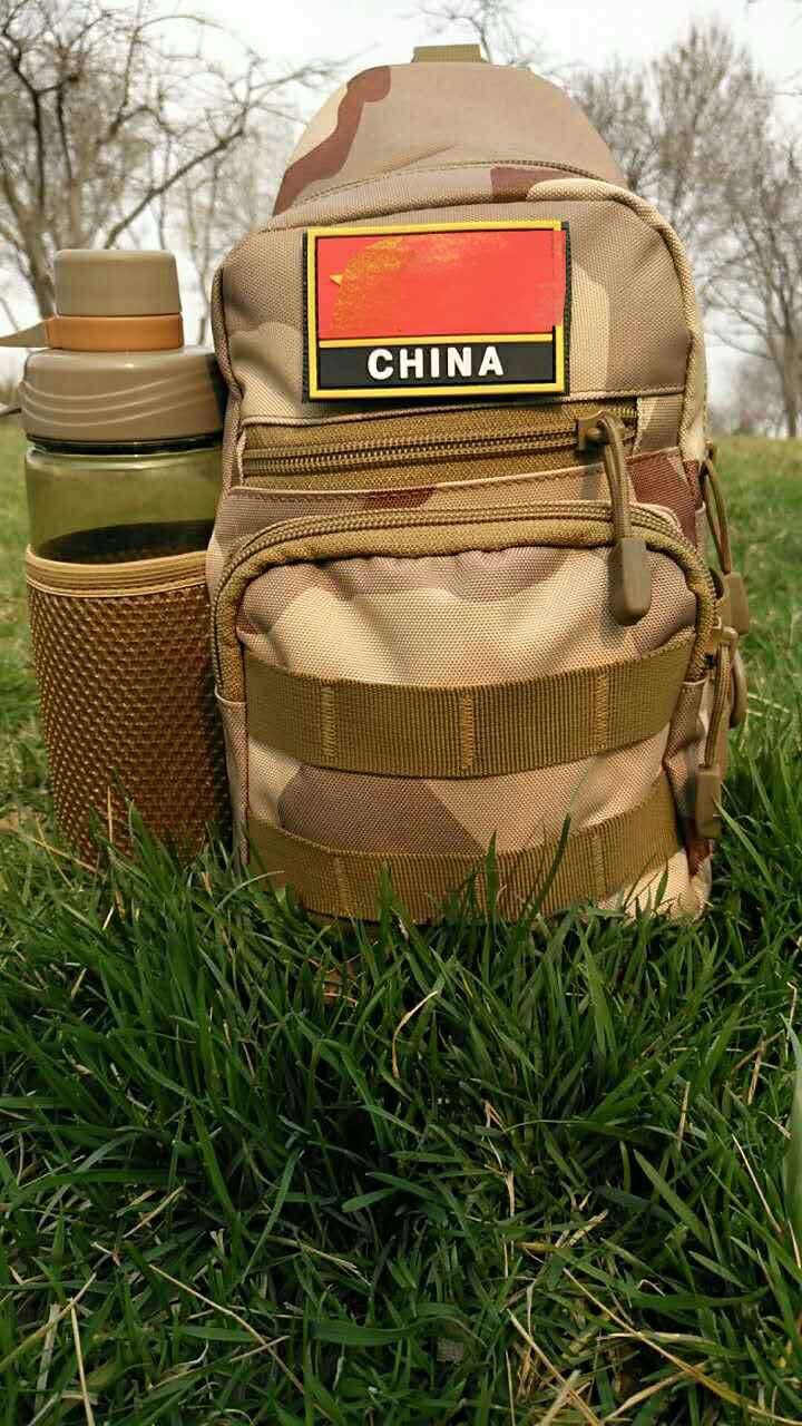 军迷多功能胸包军用背包男小胸包迷彩户外帆布胸包单肩斜挎包