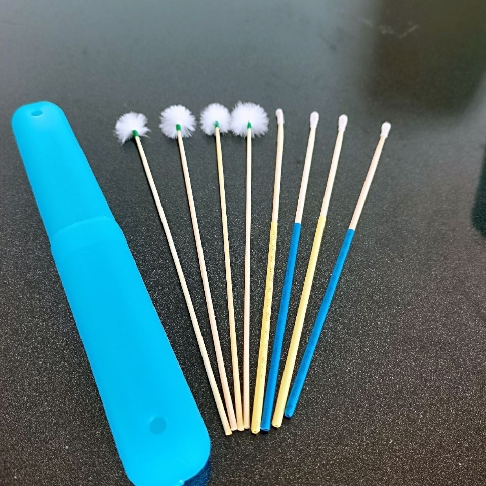 鹅毛棒采耳工具木棒鹅毛掏耳朵毛毛中头鹅毛棒耳朵清洁足浴用品3支
