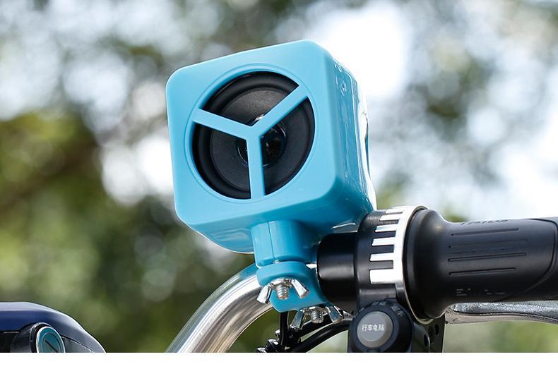 蓝色标准版摩托车音响蓝牙低音炮自行车电动车音箱迷你无线便捷户外小