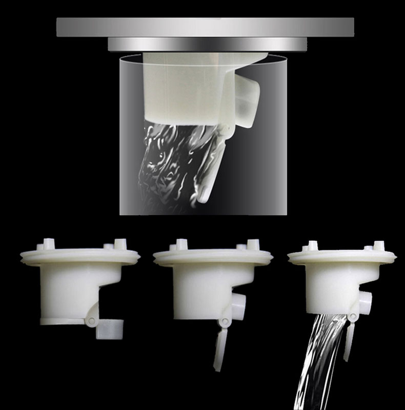 潜水艇地漏芯40型地漏专用配件仅限原样替换 40系列重力翻板防臭芯