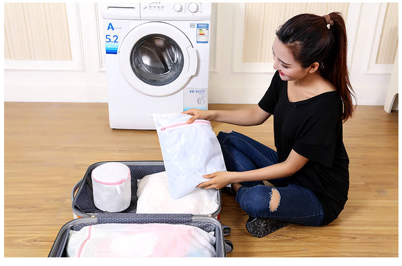 加厚洗衣袋六件套套装细网文胸护洗袋大号洗内衣洗衣机专用防变形 四