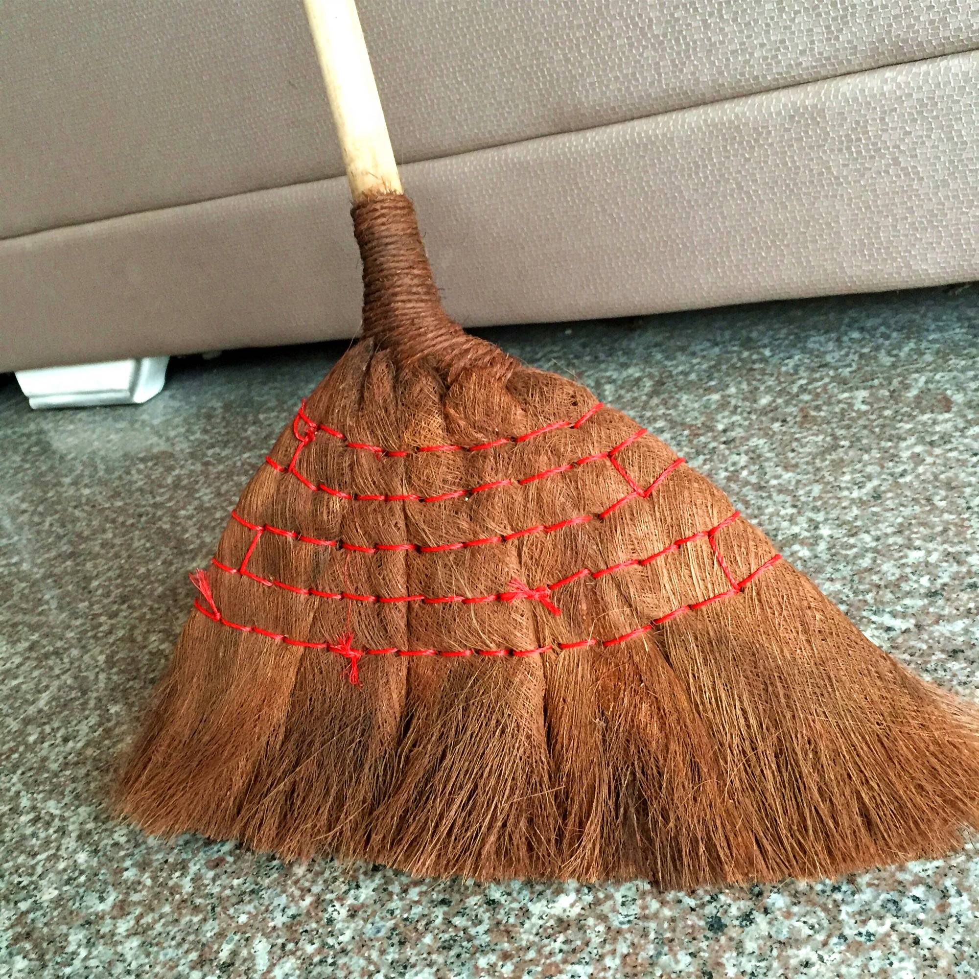 优旋(youe shone)清洁工具 老式手工家用棕扫把加大单个软毛耐用扫帚