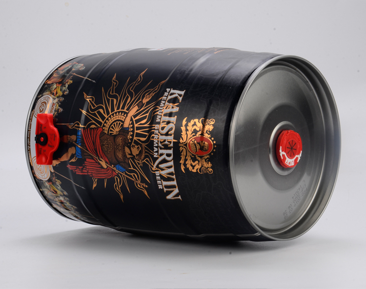 凯撒窖藏黑啤酒5l大罐装 进口酒水 易拉罐装 德国凯撒黑啤酒 原装进口