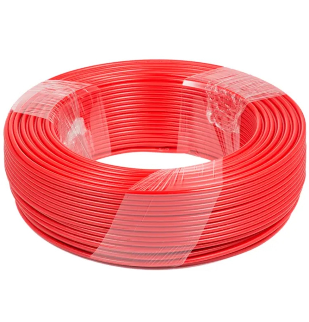 敏达华光电线电缆bvr国标单股多芯软铜线红黄蓝绿双色可选bvr4平方100