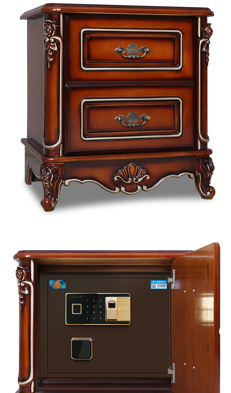 保险柜家用欧式智能指纹60cm隐形入墙小型密码防盗远程监控保险箱