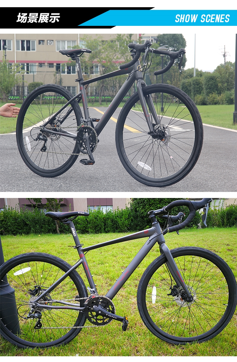 凤凰自行车700c铝合金公路车禧玛诺变速成人男女式学生赛车r02