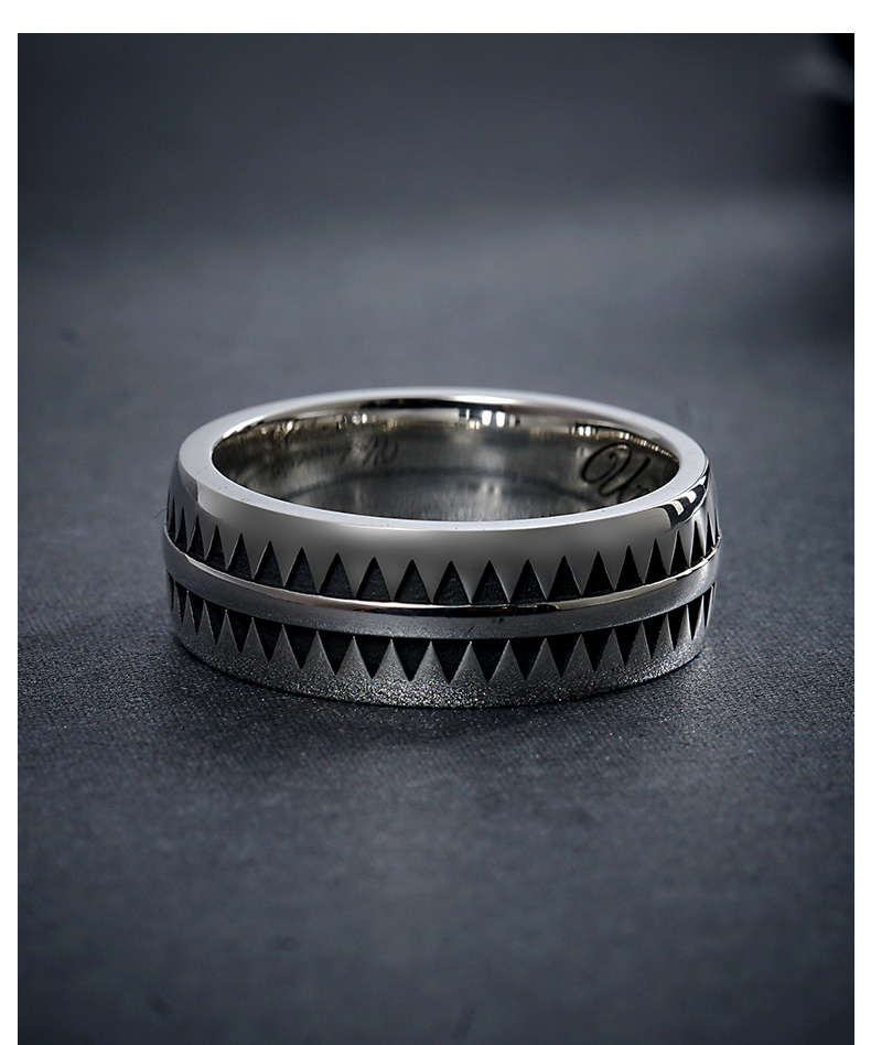 姬咪(jimi)时尚戒指607635637905 高桥盾戒指霸气复古925纯银高桥吾郎