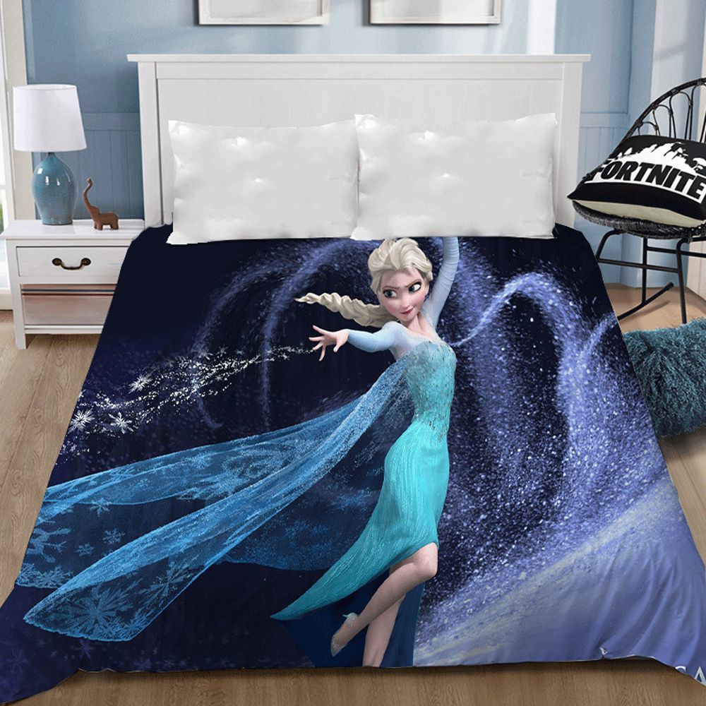 冰雪奇缘1床单尺寸120x220cm公主风卡通女孩儿童床品冰雪奇缘爱莎安娜