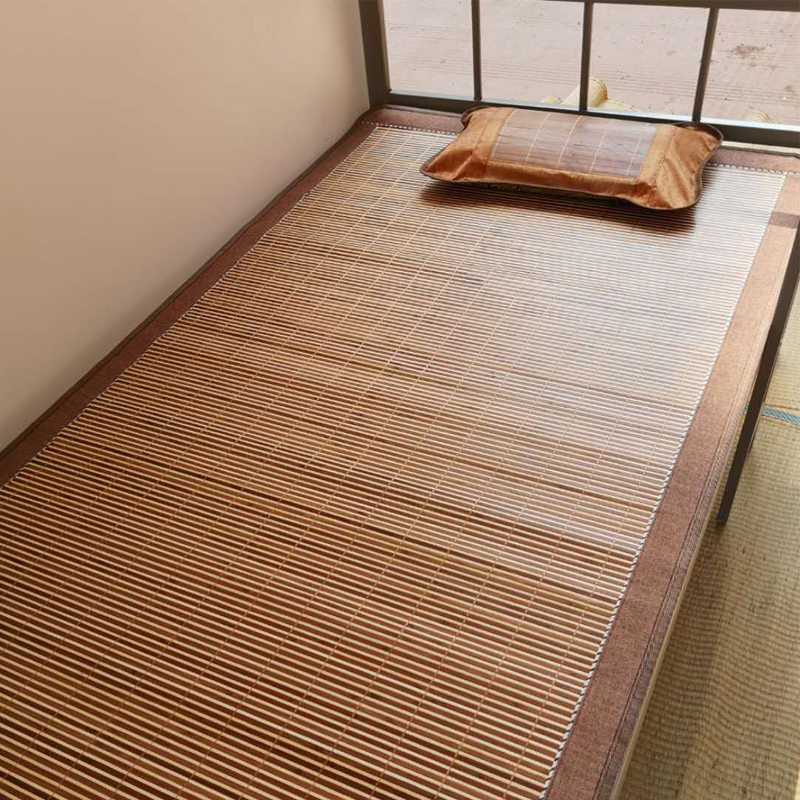 凉席夏季双面凉席子学生宿舍单人床铺08竹席90cm1米可定做藤席