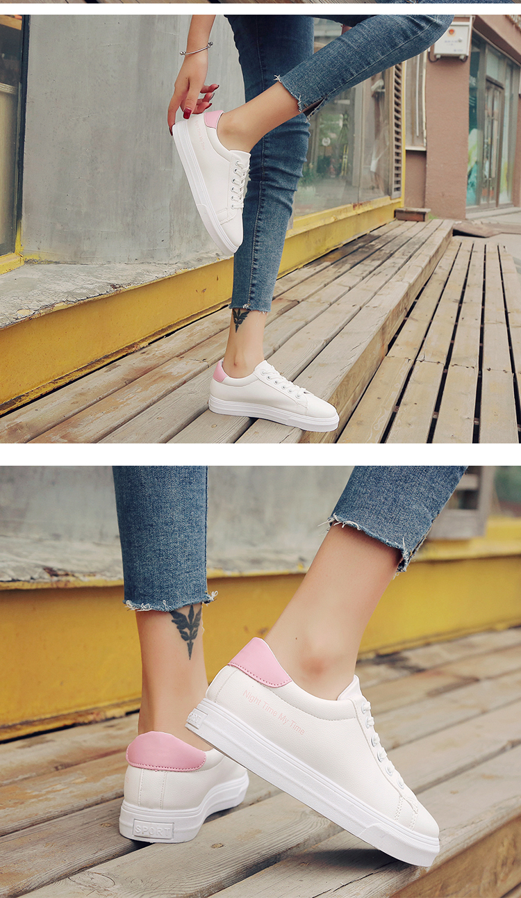 述雅小白鞋女2022秋季新款韩版百搭平底板鞋休闲潮鞋学生女鞋透气白鞋