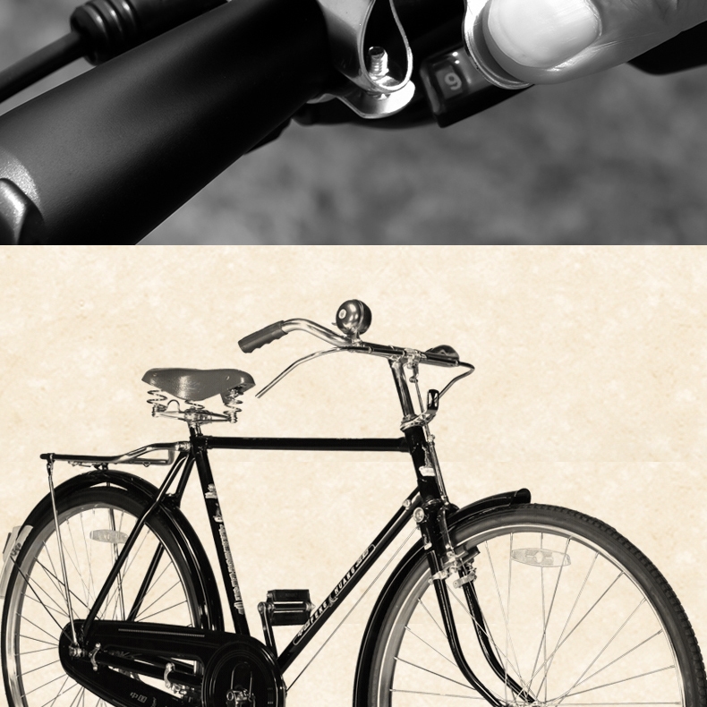 老式自行车铃铛闪电客山地复古喇叭车铃声音大清脆骑行配件大全