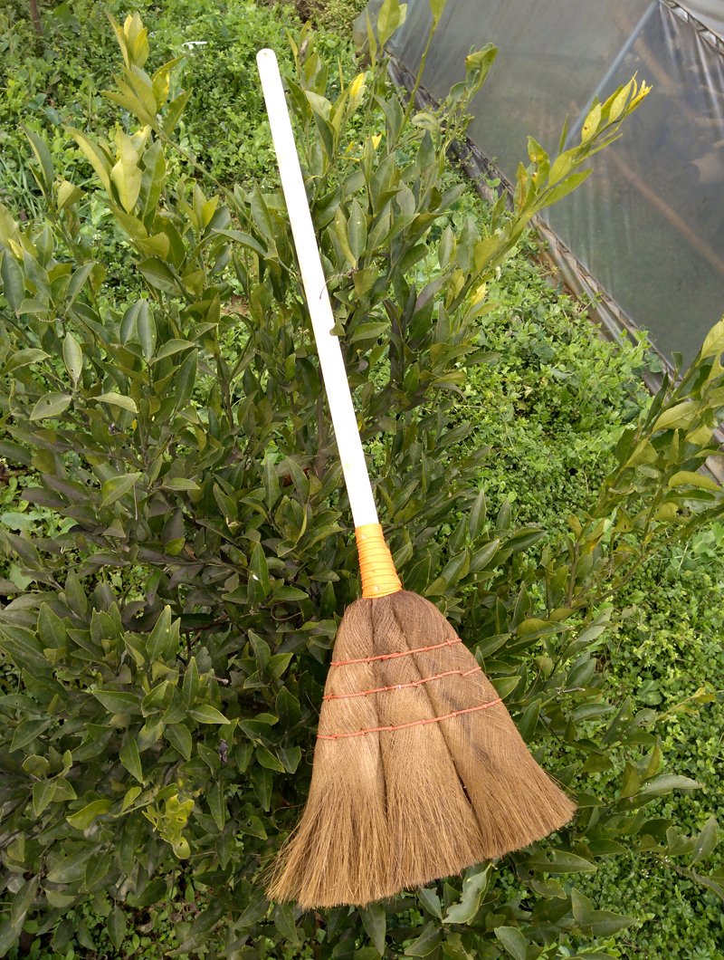 手工纯棕榈扫帚家用扫把鬃毛扫地家务地板清洁工厂车间专用三维工匠