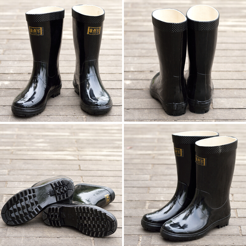 3539长筒雄军防水防漏雨耐穿男女同款雨靴3744码
