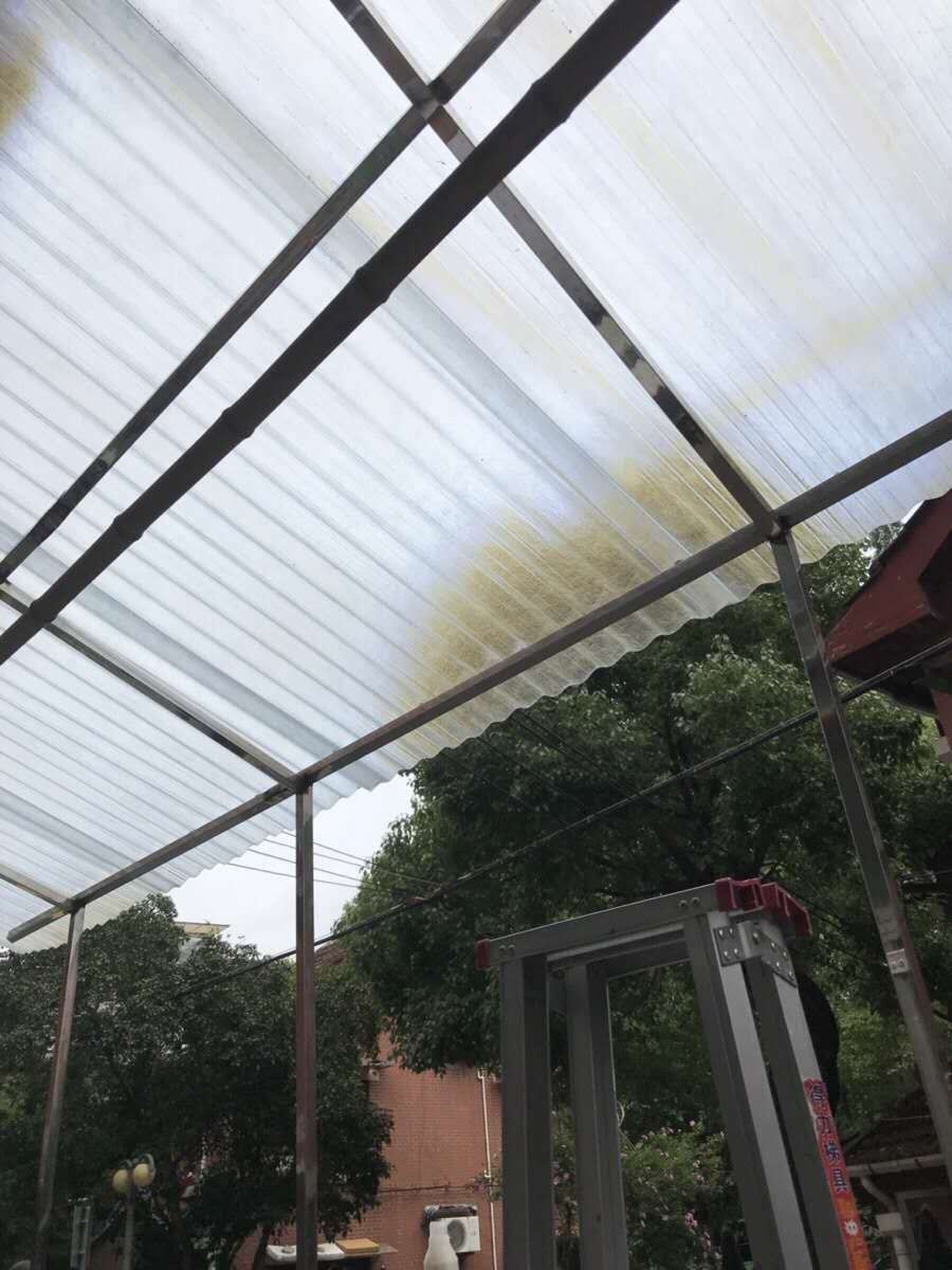 阳光板透明瓦采光瓦树脂瓦波浪瓦彩钢瓦钢结构厂房专用瓦波浪型瓦05米